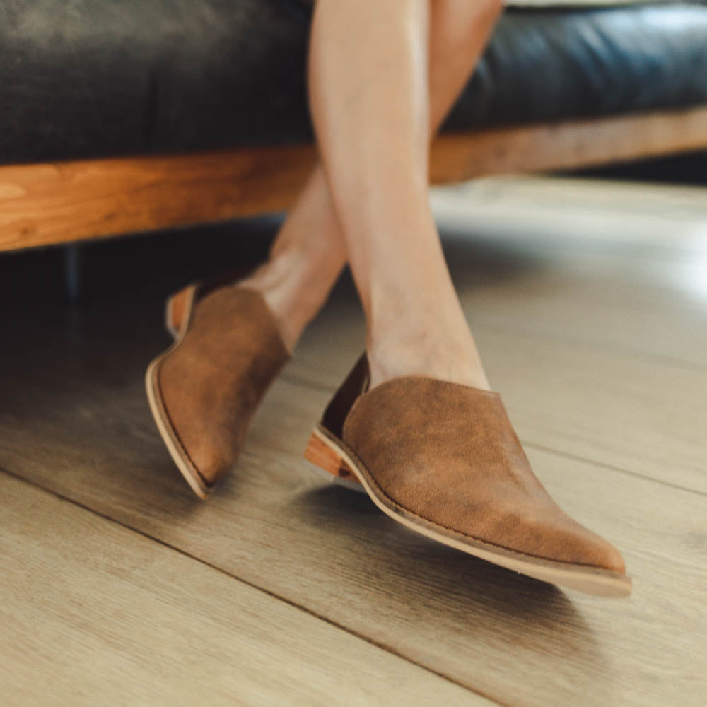 Babucha María Camel Dorado