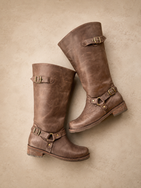 Bota Leonor Cuero Chocolate | Hecha a Mano en Chile