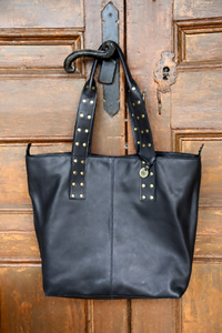 Cartera Alma Cuero Negro