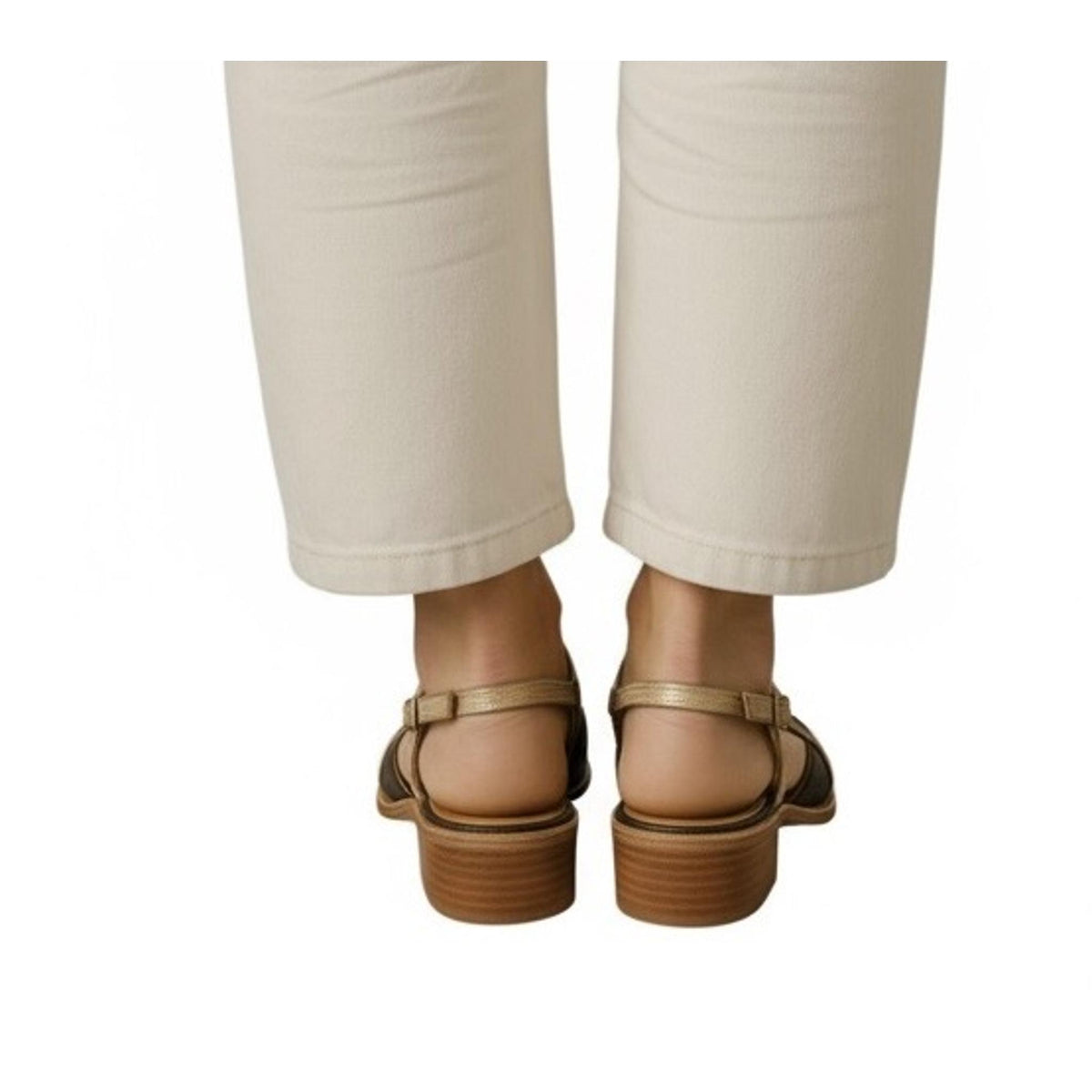 Puntilla Dominga Chocolate-dorado