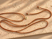 Collar XS gamuza Medalla enchapada en oro