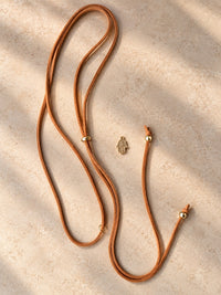 Collar XS gamuza Medalla enchapada en oro